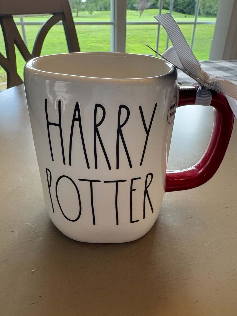 Rae Dunn Harry Potter The Boy Who Lived Mug Red Handle